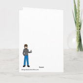 Carte T'es un papa génial tortueusement (Dos)