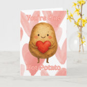 Carte T'es Une Patate Chaude (Fleur jaune)