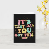 Carte Test Day C'est Test Day Vous avez ce professeur St (Fleur jaune)