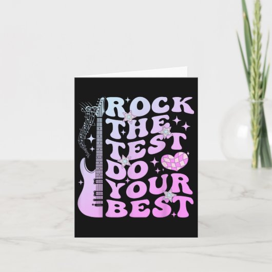 Carte Test Day Rock Le Test Faites Votre Meilleur Test D (Devant)