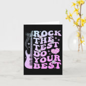 Carte Test Day Rock Le Test Faites Votre Meilleur Test D (Fleur jaune)