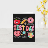 Carte Test Day Rock The Test Testing Day Motivational Te (Fleur jaune)