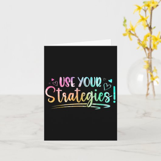 Carte Test Day State Testing Exam Teacher Student Motiva (Fleur jaune)