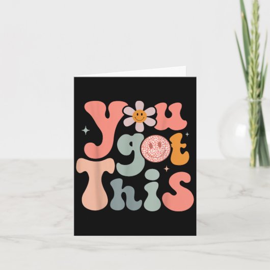 Carte Test Day Teacher Shirt Motivational Testing Day St (Devant)