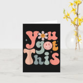 Carte Test Day Teacher Shirt Motivational Testing Day St (Fleur jaune)