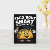 Carte Test Day Teacher Shirt Motivational Testing Day Ta (Fleur jaune)