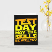 Carte Test Day Test Day Test Day mai Les compétences êtr (Fleur jaune)