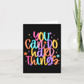 Carte Test Day You Can Do Hard Things Teacher Testing Da (Devant)