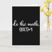 Carte Test de maths drôle faites le professeur de maths, (Fleur jaune)