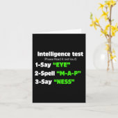 Carte Test d'intelligence du jour Dis Eye M A P Ness Bla (Fleur jaune)