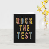 Carte Test Retro Motivational Testing Day Enseignant St (Fleur jaune)