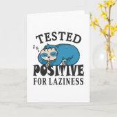 Carte Testé positif pour la paresse Sloth (Fleur jaune)