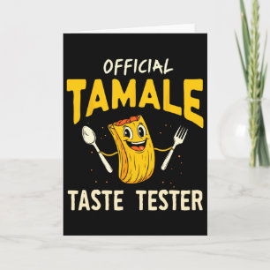 Carte Testeur de goût de tamale Drôle de nourriture mexi