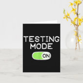 Carte Testing Mode On Funny Test Day Teachers Student Mo (Fleur jaune)