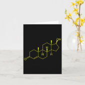 Carte Testostérone Molecule Biologie Science Constructio (Fleur jaune)