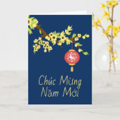 Carte Têt Nouvel An OX Hoa Mai Blossoms (Fleur jaune)