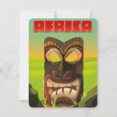 Carte Tête africaine (Devant)