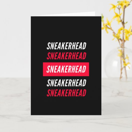 Carte Tête de baskets (Fleur jaune)