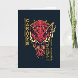 Carte Tête de Caraxes Année du Dragon 恭喜發財