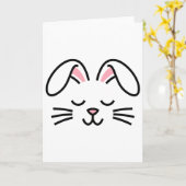 Carte Tête de lapin (Fleur jaune)