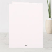 Carte Tête de licorne rose violet (Dos)