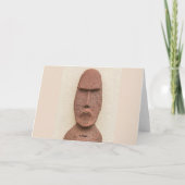 Carte Tête de Moai de l'île de Pâques Thunder_Cove (Dos)