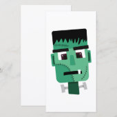 Carte Tête de monstre de Frankenstein (Devant / Derrière)