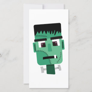 Carte Tête de monstre de Frankenstein