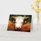 Carte Tête de vaches (Fleur jaune)