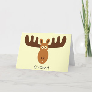 Carte Tête d'orignal_Oh Cher ! Quelqu'Un A Oublié Votre 