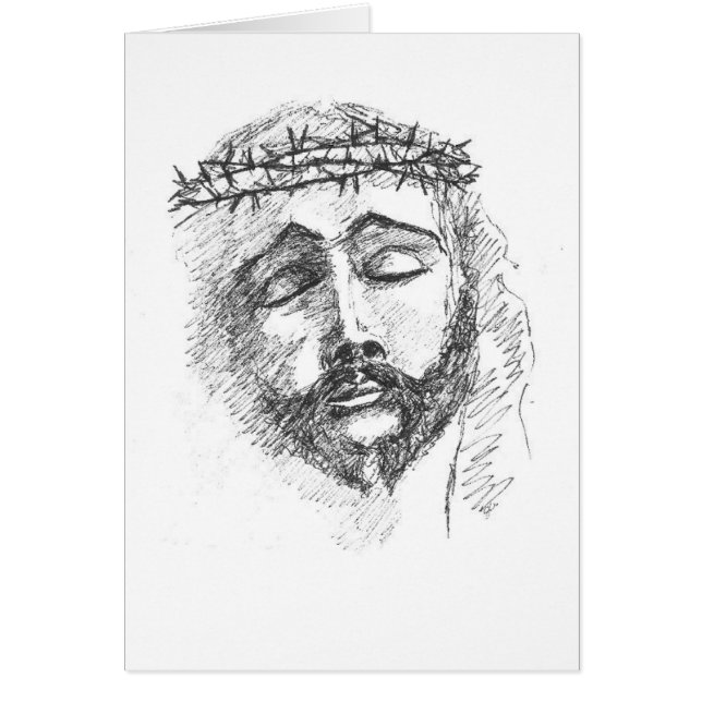 Carte - tête du Christ (Devant)