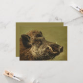 Carte Tête du sanglier (Devant/Arrière en situation)