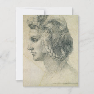 Carte Tête idéale d'une femme de Michel-Ange