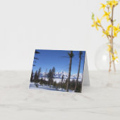 Carte Tetons en février (Fleur jaune)