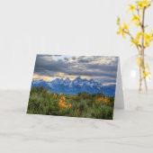 Carte Tetons grand (Fleur jaune)