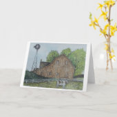 Carte Texas Barn (Fleur jaune)