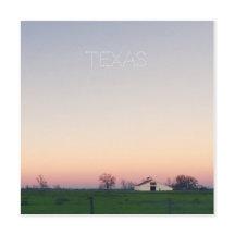 Texas Barn au coucher du soleil