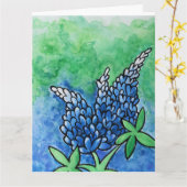 Carte Texas Bluebonnets (Fleur jaune)