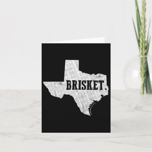 Carte Texas Brisket Bbq Et Pitmaster Tee (Devant)