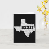 Carte Texas Brisket Bbq Et Pitmaster Tee (Fleur jaune)