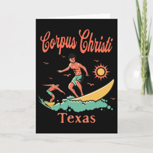 Carte Texas Corpus Christi Tx Surfeur Surfing Pêche Quai