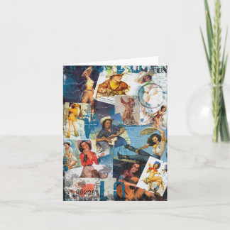 Carte Texas Eclectique " Collection Cowgirl No 2