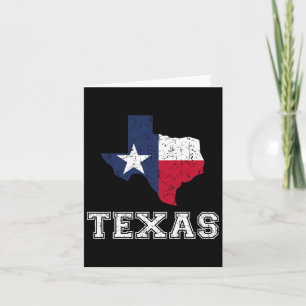 Carte Texas Fier Texan Patriot Américain Drapeau América
