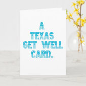Carte Texas Get Well (Fleur jaune)