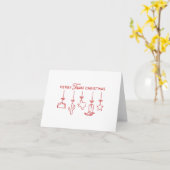 Carte Texas Hanging Ornements Noël Salutation (Fleur jaune)