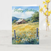 Carte Texas Hill Country (Fleur jaune)