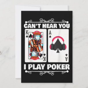Carte Texas Holdem Poker Ne Peut Pas Vous Entendre Je Jo