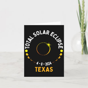 Carte Texas Solar Eclipse 2024 Partie Total États-Unis C