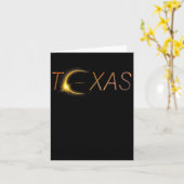 Carte Texas Solar Eclipse 2024 Total Solar Eclipse Texas (Fleur jaune)