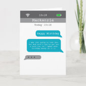 Carte Texte amusant Humour d'anniversaire (Devant)